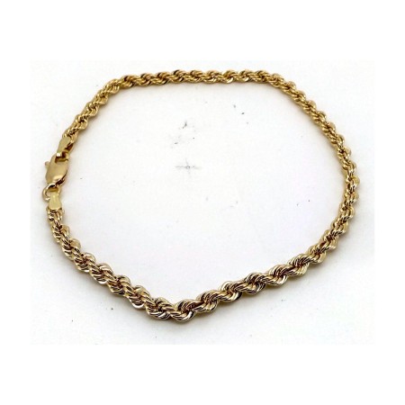 Pulsera cordon de oro 18k